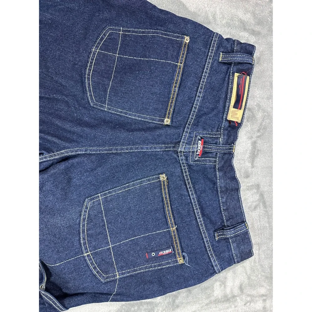 Willie‎ Esco Duns Vintage 90s Baggy Carpenter Jeans Dark Wash Indigo Mens 36x31